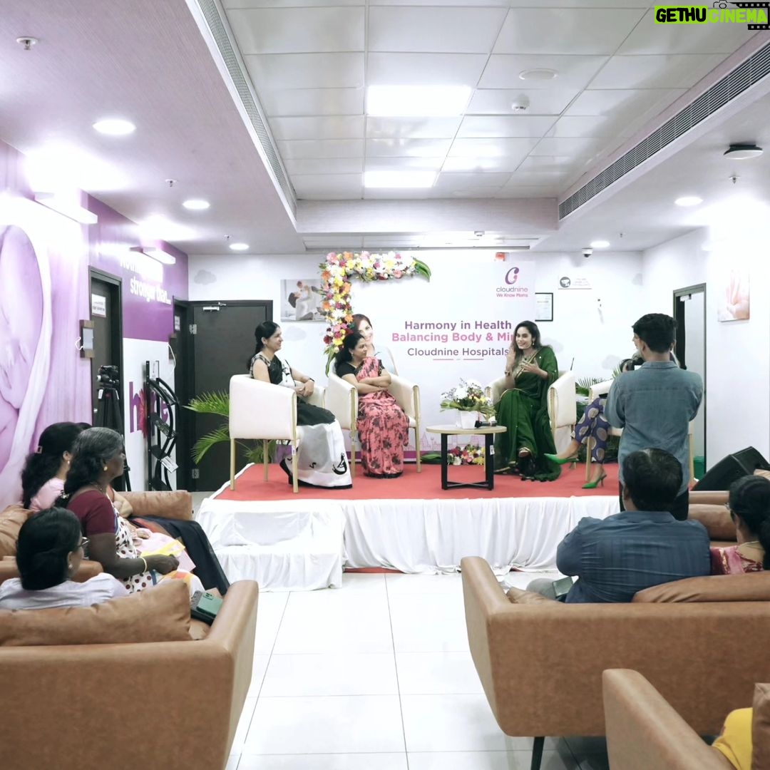 Shrutika Instagram - Stronger together! Joined the inspiring "Harmony in Health" event at Cloudnine Hospital, OMR, Chennai, to empower women to prioritize their health. I had the privilege of participating in a panel discussion with their leading gynecologists, sharing insights and experiences. Such a rewarding experience with a captivated audience!✨ Let's support each other on this journey towards holistic wellness! #wellnessempowerment #womenshealth #cloudninecare #weknowmoms