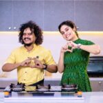 Shrutika Instagram - #cookingshow #funshoot #entertainment #cooking @mediamasonskitchen