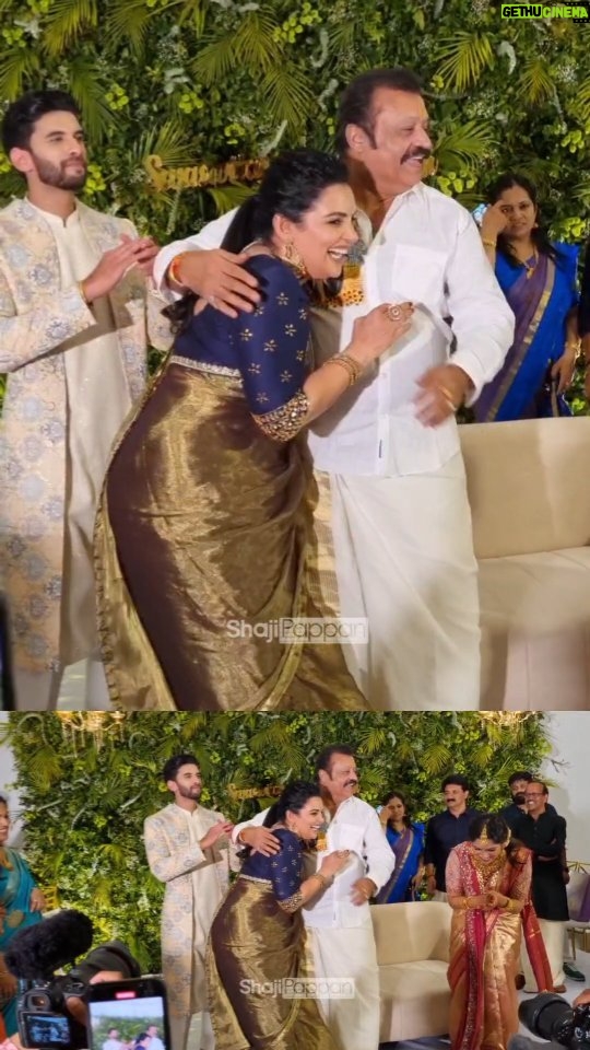Shweta Menon Instagram - സുരേഷ് ഗോപിയെ കെട്ടിപ്പിടിച്ച് ചുവട് വച്ച് ശ്വേത മേനോൻ 😍👌 | @sureshgopi @shwetha_menon . . . . . #shwathamenon #swasika #wedding #weddingday #keralawedding #malayalamcinema #actress #mollywood #sureshgopi # trending #instagram #couplegoals