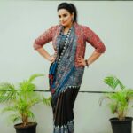 Shweta Menon Instagram - Stylist : @tharunya_vk Saree : @wellattire Jacket : @rubymistboutique Accessories: @lauradesigns.in MUA : @abilashchickumakeupartist Shots : @_hanosh_photography_ Trivandrum, India