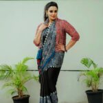 Shweta Menon Instagram - Stylist : @tharunya_vk Saree : @wellattire Jacket : @rubymistboutique Accessories: @lauradesigns.in MUA : @abilashchickumakeupartist Shots : @_hanosh_photography_ Trivandrum, India