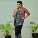 Shweta Menon Instagram - Stylist : @tharunya_vk Saree : @wellattire Jacket : @rubymistboutique Accessories: @lauradesigns.in MUA : @abilashchickumakeupartist Shots : @_hanosh_photography_ Trivandrum, India