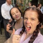 Sienna Belle Instagram - it’s 1848 over here… 🤭✨👻🍂🎬 Fox Sisters. 🦊 @cineticafilmesproducoes @wagnerassis1111 @juliasvacinna
