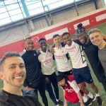 Simon Minter Instagram - Spent the day teaching football to these guys.