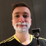 Simon Minter Instagram - Time for an effortless shave thanks to the new Gillette Labs razor. #effortlessflow #ad @gilletteuk