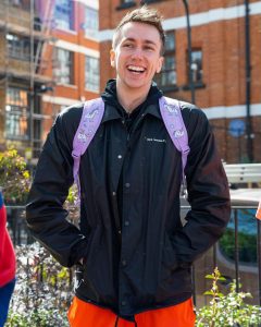 Simon Minter Instagram - Shining in a My Little Pony backpack