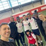 Simon Minter Instagram - Spent the day teaching football to these guys.