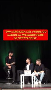 Simone Paciello Instagram - Una ragazza del pubblico ha deciso di interrompere lo spettacolo a “modo suo” 🐬😈