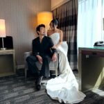 Simu Liu Instagram - simply the best day with the best date 🤍 groomed by @mirachai styled by @chloekeiko suit by @fendi shoes by @louboutinworld brooch by @debeersofficial watch by @jacobandco The Oscars