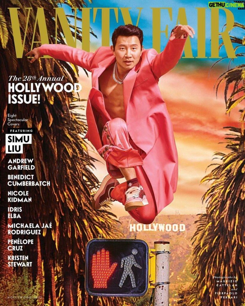 Simu Liu Instagram - the horizon never gets closer, it just becomes richer and more beautiful. details become clearer and fill you with more energy and ideas. your perception of what is possible evolves and expands. you become addicted to chasing it for the @vanityfair Hollywood issue photo by Maurizio Cattelan and Pierpaulo Ferrari grooming by @mirachai styling by @kegrand
