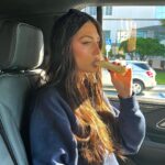 Sistine Rose Stallone Instagram - just a girl & her baguette