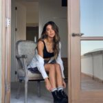 Sistine Rose Stallone Instagram - Lounging in @neiwaiofficial 🖤 wearing the comfortable 2021 Barely Zero bra #neiwai #madetolivein #friendsofneiwai