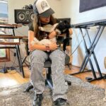 Sky Katz Instagram - she’s my studio buddy