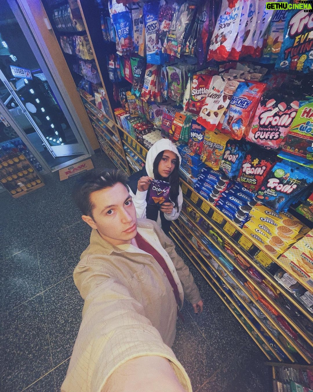 Sky Katz Instagram - a snack in front of snacks