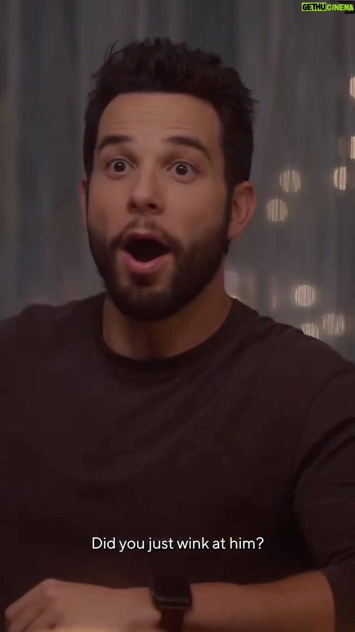 Skylar Astin Instagram - A slow delightful push on @mgh_8 to end our Thanksgiving episode, while @wise_dumb , @mwilkas , and I improv Birthday and Astrology jokes. A great day at the office 🎥 🍁 ♊️