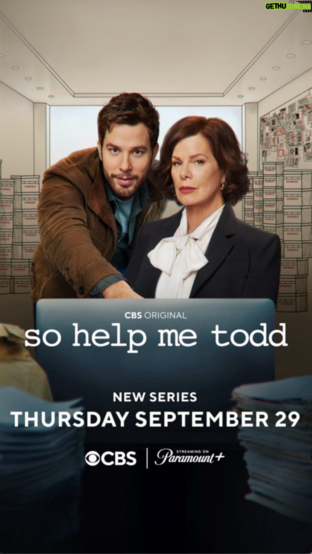 Skylar Astin Instagram - We’re so excited! #SoHelpMeTodd premieres Thursday, September 29 at 9/8c on @CBSTV and @paramountplus.