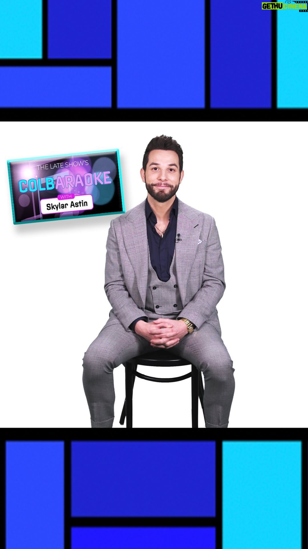 Skylar Astin Instagram - Music can really take us on a trip down memory lane! And who better to tell us about some of his personal anthems, star of stage and screen, @skylarastin! Plus, be sure to catch a new episode of @sohelpmecbs at 9pm TONIGHT on @cbstv! The Late Show with Stephen Colbert