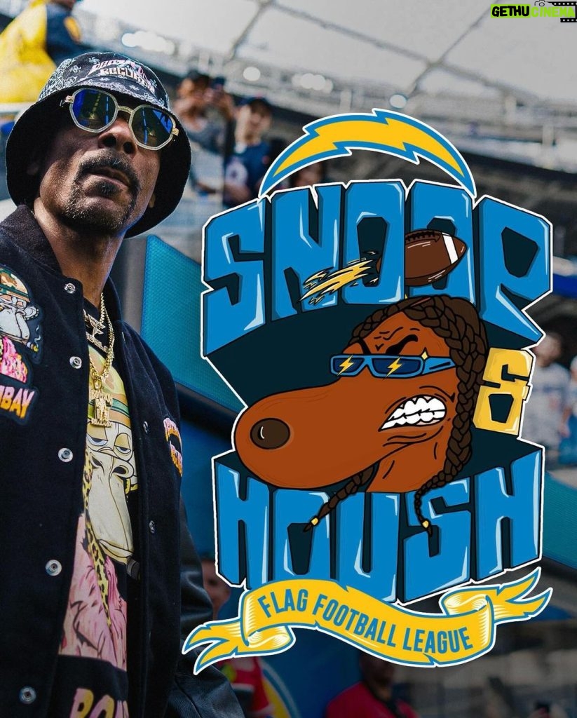 Snoop Dogg Instagram - What was just an idea. Is now a reality today @tjhoush84 🤟🏿💯 🏈 thank u 2 so many 4 helping make this happen @snoopandhoushflagfootball Los Angeles, California