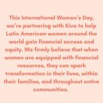 Sofía Vergara Instagram – Happy International Women’s Day! With 740 million women worldwide excluded from opening a bank account or taking out a loan, Kiva lenders provide a lifeline for women building their financial independence. Join us in helping Kiva fully fund 4,000 women this week! 

You can show your support by voting in my Kiva lending team! Link in bio 💚