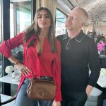 Sofía Vergara Instagram - This week on Dinner’s On Me, “Griselda” and “Modern Family” star Sofia Vergara joins the show. Over pizza and what they call “fluffy orange juice,” Sofia tells me what it was like to produce and star in the hit Netflix series “Griselda.” Plus, we get into Ed O’Neill’s voicemails and why marshmallows were hidden on the “Modern Family” set. And because it was Valentines Day I brought Sofia flowers. This episode was recorded at Dante in Beverly Hills, CA. Episode link is in the bio—don't wait, give it a listen! ❤️ The Maybourne Beverly Hills