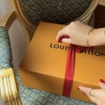 Sofia Andres Instagram – let’s unbox this beautiful surprise over here .. ✨🫶🏻

evoking a nostalgic y2k aesthetic with a contemporary flair & I wasn’t ready for another surprise @louisvuitton #LV 
#croissantbag 
#milanfashionweek
