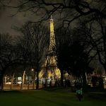 Sofia Andres Instagram – just hanging around this beautiful Eiffel Tower. 🫶🏻 Paris,France