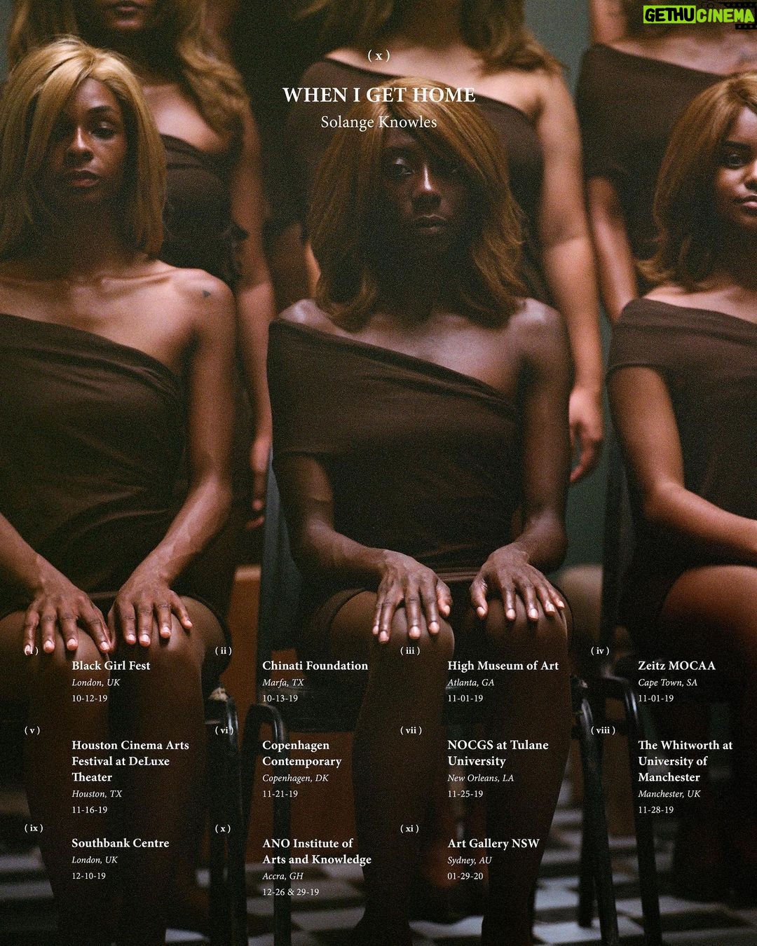 Solange Instagram - ....additional film screenings of “When I Get Home” kick off tomorrowwww 💫
