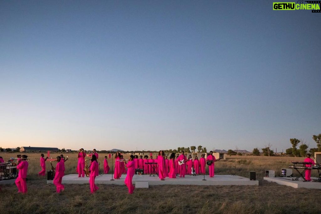 Solange Instagram - Scales (2017) performance piece. Marfa Texas October 8, 2017 @chinatifoundation @juddfoundation Directed, Composed, Choreographed by myself Associate Director : @carlooto Stage Design: Julia Heymans Costume Design: Myself and @carlooto Additional Styling: @solangefranklin Marfa, Texas