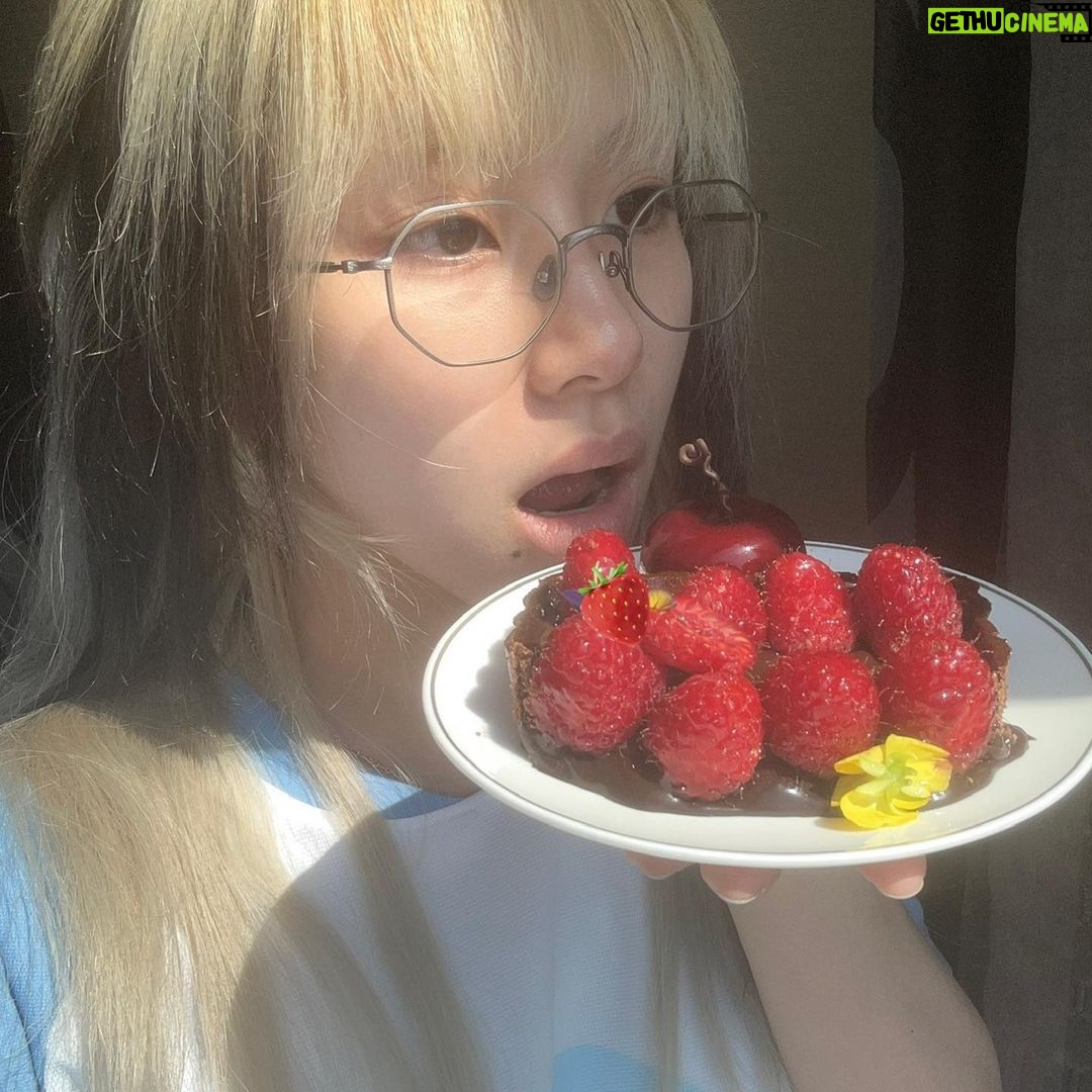 Son Chae-young Instagram - 뇸뇸냠냠 어떻게 또 딱 알맹이가 아홉개니