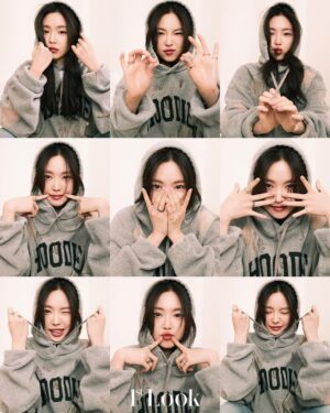 Son Na-eun Instagram - @1stlookofficial @goldendew_official 🩵
