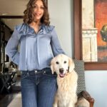 Sonali Bendre Instagram - Caught red-handed by my furry supervisor 🫣 #LittleMissIcy