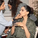 Sonam Kapoor Instagram - Before and After party with my main @rheakapoor (in matching anokhiiii ) Outfit custom @amiralkasm Bag @two.extra.lives Shoes @jimmychoo Styling @rheakapoor and @manishamelwani Style team @sananver @junni.khyriem Make up @makeupbyridhi Hair @komalvora_ photographer @dinesh_ahuja