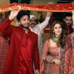 Sonarika Bhadoria Instagram - सर्वमंगल मांगल्ये शिवे सवार्थ साधिके शरण्येत्र्यंबके गौरी नारायणी नमोस्तुते 🙏🏻♥️ परीवार🌍🫀🧿 Our wedding festivities have begun with Mata Rani’s blessing’s🙏🏻♥️