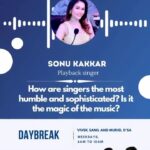Sonu Kakkar Instagram - On Daybreak with @rjvickysdubai and @murieltalk100.3, we had Sonu Kakkar the very talented playback singer. The hot topic of this conversation was “How are singers the most humble and sophisticated? Is it the magic of the music? #TALK1003 #Daybreak #UAE #singer #singersofindia #sonukakkar #worldmusicday