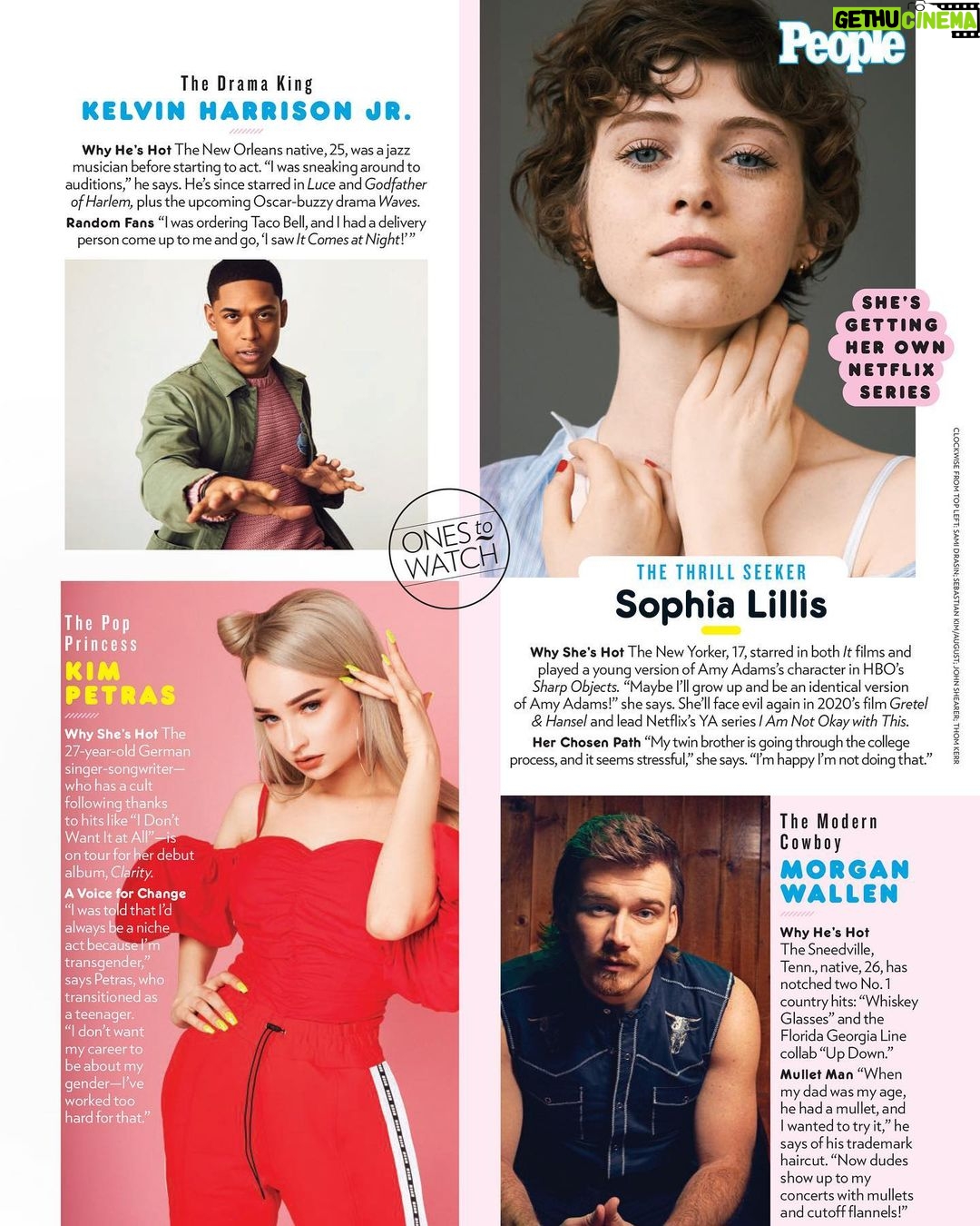 Sophia Lillis Instagram - Thanks so much @people for featuring me on your Ones to Watch list! Be sure to check out the list online and in print on newsstands Friday!