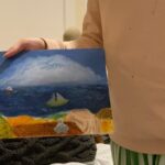 Sophia Lillis Instagram - I was out of town for a few days and just got to watch Made in Italy! Thanks IFC Films for the paints, I made a little painting based on the movie. #MadeInItalyMovie @IFCFilms