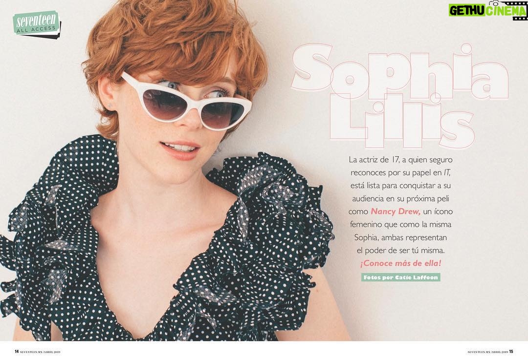 Sophia Lillis Instagram - Catch my interview for the April issue of Seventeen Mexico! @seventeenmx #aprilissue #17Squad Production by @ben_bass @samayoafernanda Photos by @catielaffoon Makeup by @kimbermakeup Styling by @tarzinichols