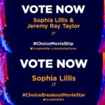 Sophia Lillis Instagram - Hey guys, I’m up for a Teen Choice Award for Breakout Movie Star and @jeremyraytaylor and I are up for best Movie Ship! Voting is up now and ends on June 28th. Link in bio! #ChoiceMovieShip #ChoiceBreakoutMovieStar