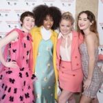 Sophia Lillis Instagram - Had so much fun at the #NancyDrew premiere yesterday! So great to see everyone and I’m so excited for you all to see it on March 15! Dress by @rodarte Shoes by @miumiu Earrings by @apmmonaco Styling by @chrishoran20 Hair and makeup by @blondiemua