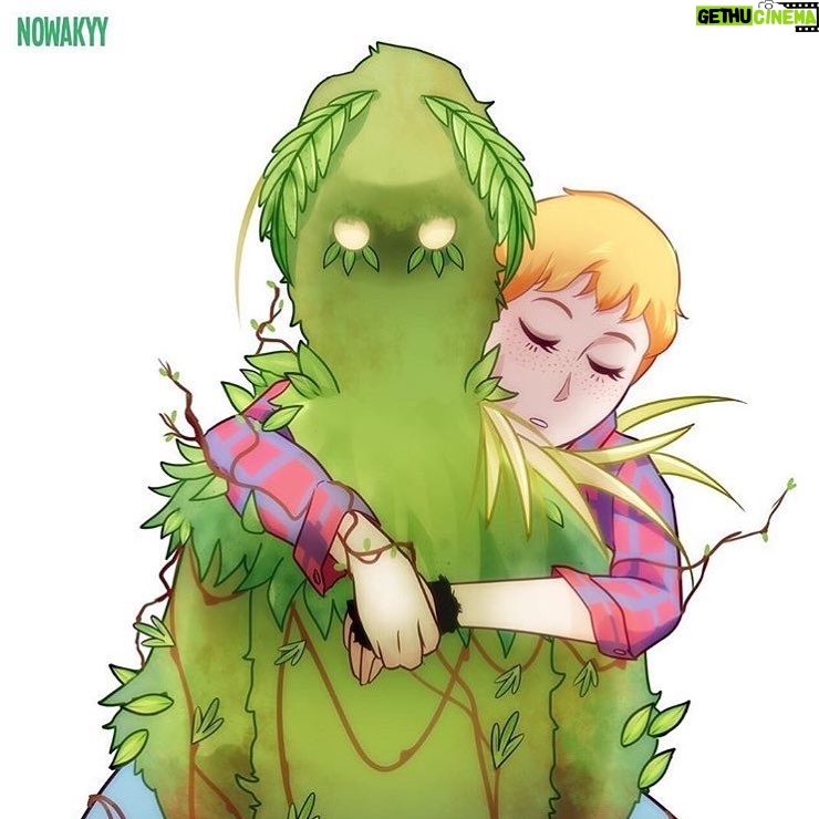 Sophia Lillis Instagram - Thanks @nowakyy for the amazing fan art of me & Planty from Nothing To Find! Be sure to check @nowakyy out and to watch the music video, link in bio.