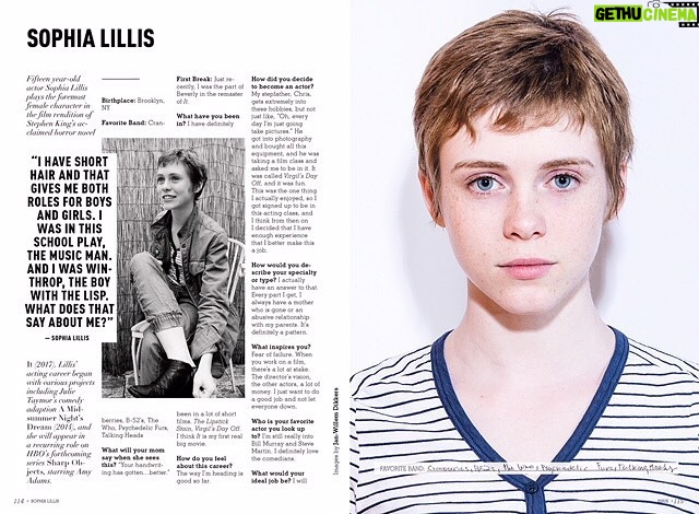 Sophia Lillis Instagram - New issue of @issue_mag out now! Check it out!
