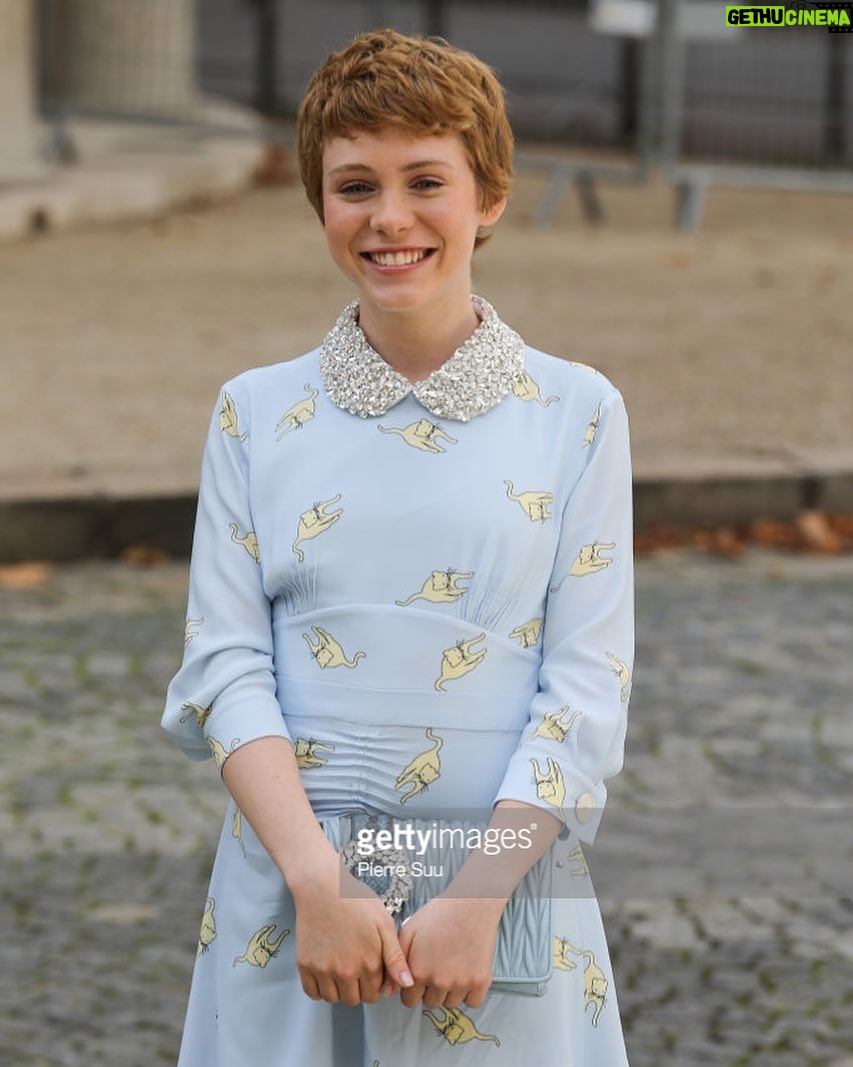 Sophia Lillis Instagram - Merci beaucoup beaucoup to @miumiu for inviting me and my mom to Paris! Had an incredible time and the show was amazing! Thanks to @beau_nelson for the makeup and #johnniesapong for hair. Special thanks to Annie Schmidt for looking out for us!