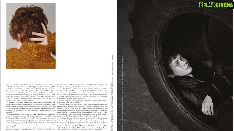 Sophia Lillis Instagram - Had a blast chatting with @jocelynsilver from @wonderland magazine! Such a fun shoot with @annie_powers and @esthermatillaoubina! I didn’t even have to leave Brooklyn! And remember guys, IT digital release is tomorrow! Stay spooky pals 🎈