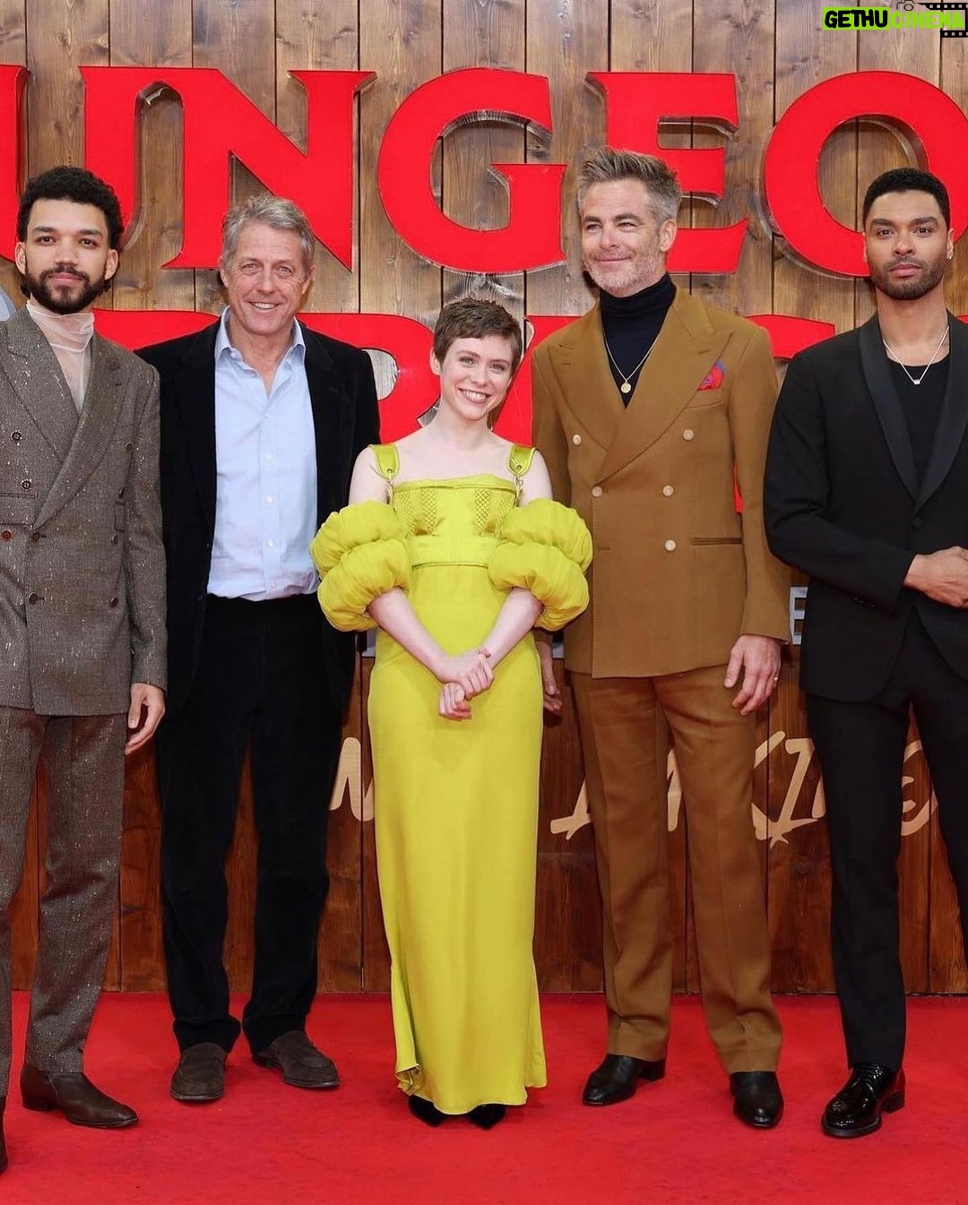 Sophia Lillis Instagram - Loved wearing this gorgeous dress for the Berlin premiere of Dungeons & Dragons last night! Thanks so much to everyone in Berlin who came out to welcome us. Next stop, Paris! dress: @hoganmclaughlin styling: @chloe.chippendale & @awildatheart hair & makeup: @saskiakrause