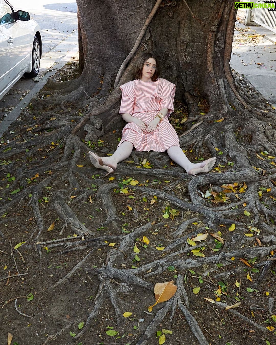 Sophia Lillis - 424.3K Likes - 2 clicks. 20 seconds — still enough time for a nap. Cool tree. Link in bio. @wmag
Photography: @juergentellerstudio
Creative Partner: @doviledrizyte
Styling: @saramoonves
Hair: @brycescarlett
Makeup: @emikaneko
Story: Lynn Hirschberg