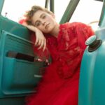 Sophia Lillis Instagram - I can’t drive. My article for L’Officiel Fashion Book Australia is out now, link in bio! Creative Director & Photographer: Mike Ruiz @mikeruizone Editor-in-Chief: Dimitri Vorontsov @dimitrivorontsov Fashion Stylist: Alison Hernon at Agency Gerard Artists @718blonde Hair: Sirsa at Art Department @_sirsa_ Makeup: Renee Garnes at Next Artists @reneegarnes Publication: L’Officiel Fashion Book Australia @lofficielau Location: Red Wagon Farms, Manalapan NJ @red_wagon_farm_market Special thanks to Dan Keane for the customized vintage Chevy pickup!