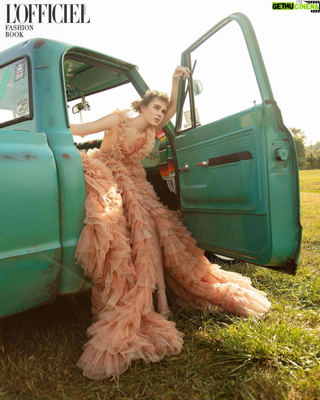 Sophia Lillis - 558.8K Likes - I can’t drive.
My article for L’Officiel Fashion Book Australia is out now, link in bio!
Creative Director & Photographer: Mike Ruiz @mikeruizone
Editor-in-Chief: Dimitri Vorontsov @dimitrivorontsov
Fashion Stylist: Alison Hernon at Agency Gerard Artists @718blonde
Hair: Sirsa at Art Department @_sirsa_
Makeup: Renee Garnes at Next Artists @reneegarnes
Publication: L’Officiel Fashion Book Australia @lofficielau
Location: Red Wagon Farms, Manalapan NJ @red_wagon_farm_market
Special thanks to Dan Keane for the customized vintage Chevy pickup!