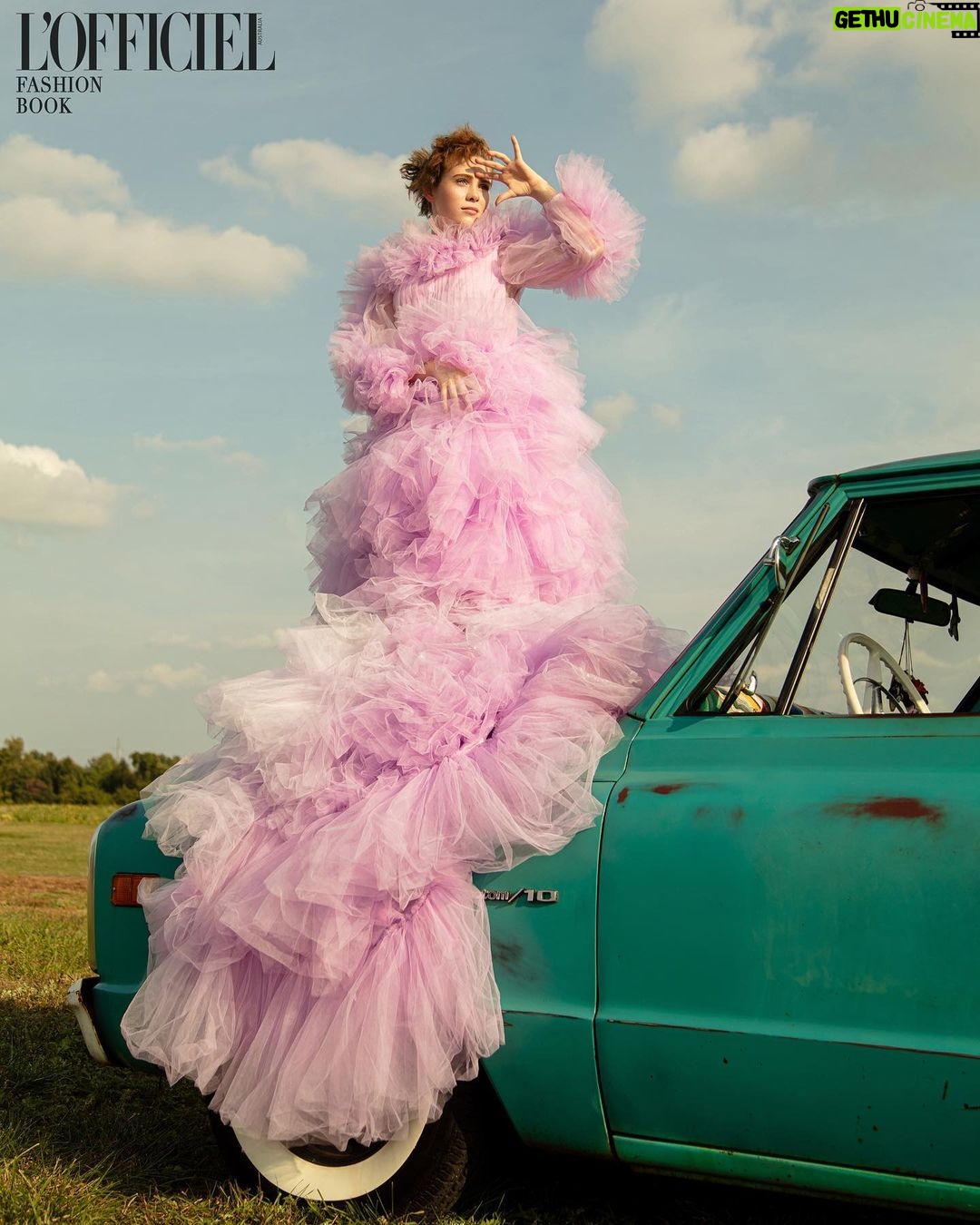 Sophia Lillis - 558.8K Likes - I can’t drive.
My article for L’Officiel Fashion Book Australia is out now, link in bio!
Creative Director & Photographer: Mike Ruiz @mikeruizone
Editor-in-Chief: Dimitri Vorontsov @dimitrivorontsov
Fashion Stylist: Alison Hernon at Agency Gerard Artists @718blonde
Hair: Sirsa at Art Department @_sirsa_
Makeup: Renee Garnes at Next Artists @reneegarnes
Publication: L’Officiel Fashion Book Australia @lofficielau
Location: Red Wagon Farms, Manalapan NJ @red_wagon_farm_market
Special thanks to Dan Keane for the customized vintage Chevy pickup!