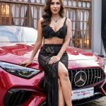 Sophie Choudry Instagram - Girls and their toys😉❤️‍🔥 🚘 #sundayvibes #Lips @bigboytoyz_india #trending #sophiechoudry #mercedesbenz #mercedes #sportscar 📸 @aniketsritava @denyrajput