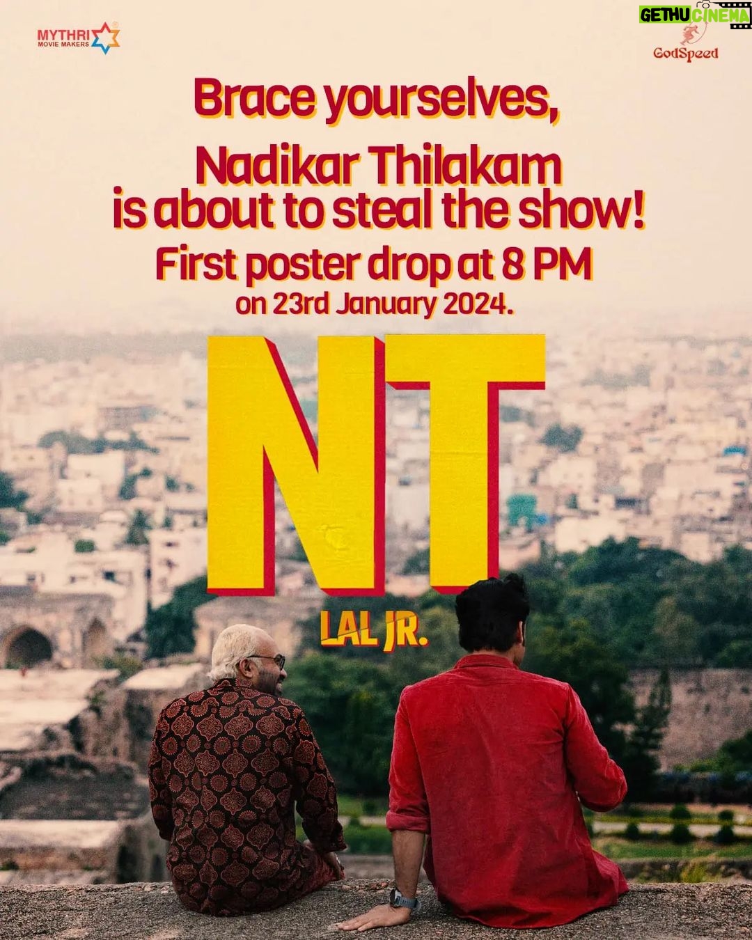 Soubin Shahir Instagram - Mark your calendars! #NadikarThilakam . #TovinoThomas #Laljr #JeanLal #BaluVarghese #SoubinShahir #Bhavana #SureshKrishna #FirstLookPoster . @mythriofficial @official.godspeed @jean.lal @tovinothomas @soubinshahir @balu__varghese